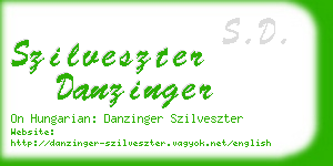 szilveszter danzinger business card